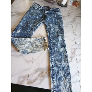 Y2K Miley Cyrus Max Azria Juniors Acid Washed Distressed‎ Skinny Jeans Sz 11